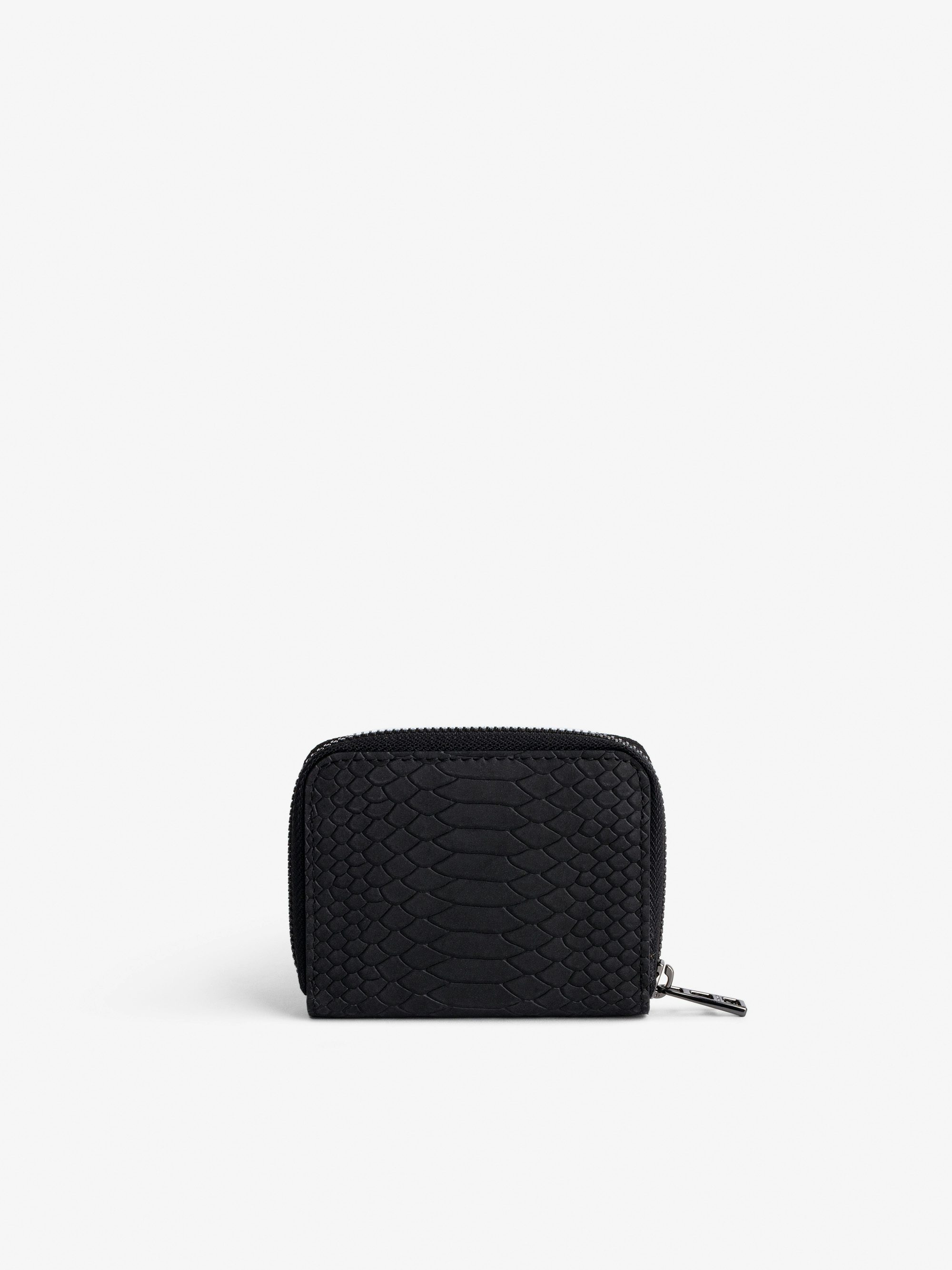 Mini ZV Soft Savage Wallet - Python-effect leather wallet.